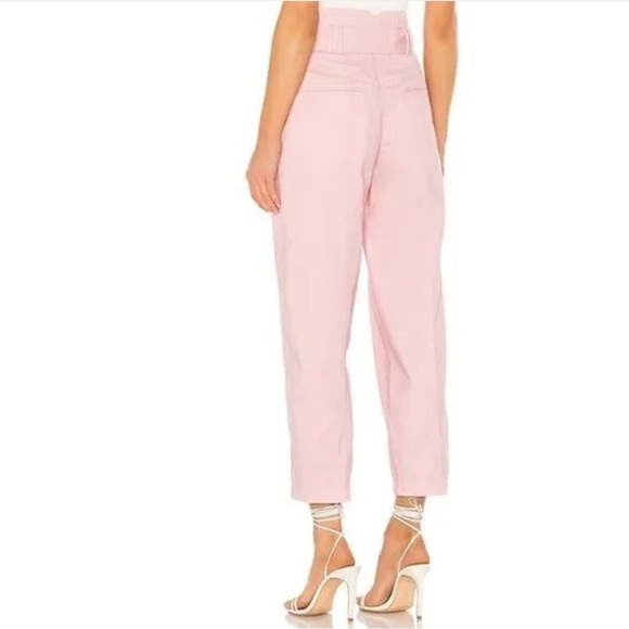 NWT‎ Tularosa Barrett High Waist Denim Button Fly Front Pant Blush Pink Size XS - Picture 4 of 14